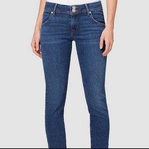 Hudson Collin Back Flap Pockets Skinny Mid-Rise Jeans Size 28